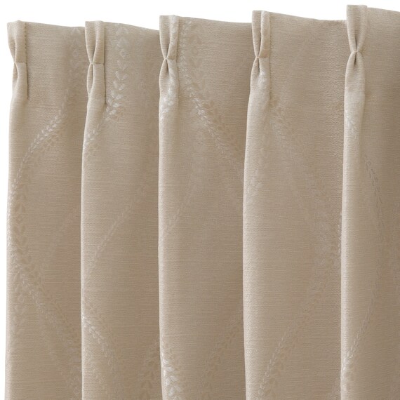 裏地付き・遮光ドレープカーテン(100X110X2 IV DH92) 4枚目画像