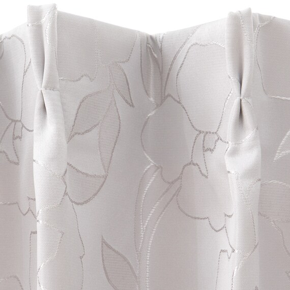 遮光2級・遮熱・裏地付きカーテン(サシャ 100X135X2 LGY DH46) 5枚目画像