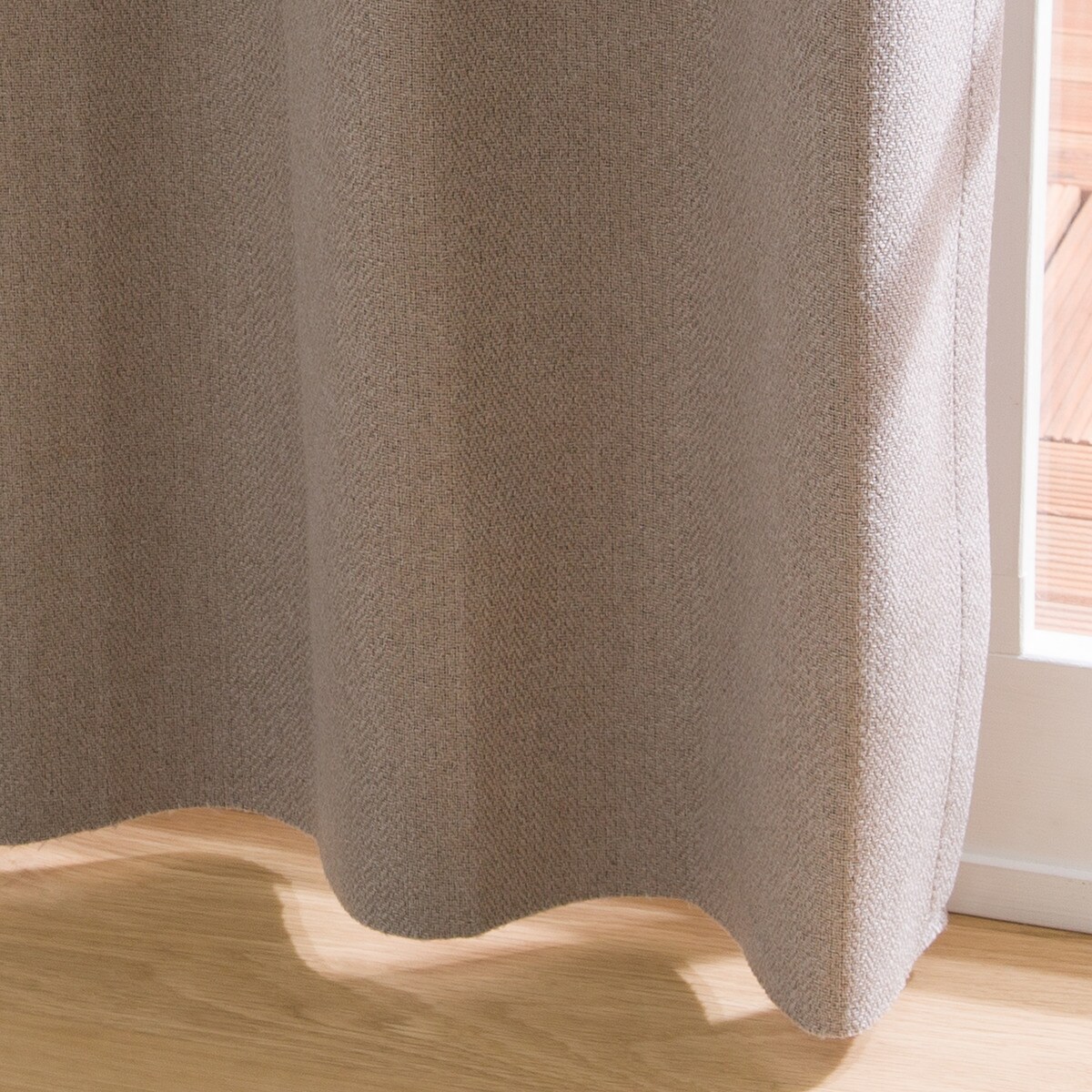 丈が調節できる カーテン&レース ひと窓セット(100X230cmセット MO