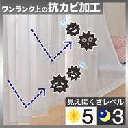 【デコホーム商品】防カビ･制菌･抗菌防臭･遮熱･遮像レースカーテン( DH115)
