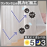 防カビ・制菌・抗菌防臭・遮熱・遮像レースカーテン( DH115)