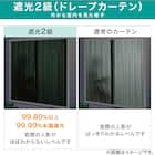 遮光・遮熱カーテン&遮熱・遮像レース 4枚セット(RO DH03 100X210cmセット) 2枚目画像