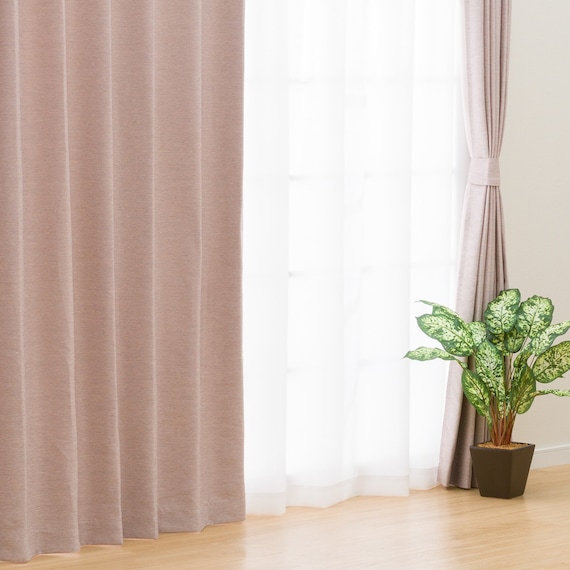 遮光・遮熱カーテン&遮熱・遮像レース 4枚セット(RO DH03 100X210cmセット) 8枚目画像