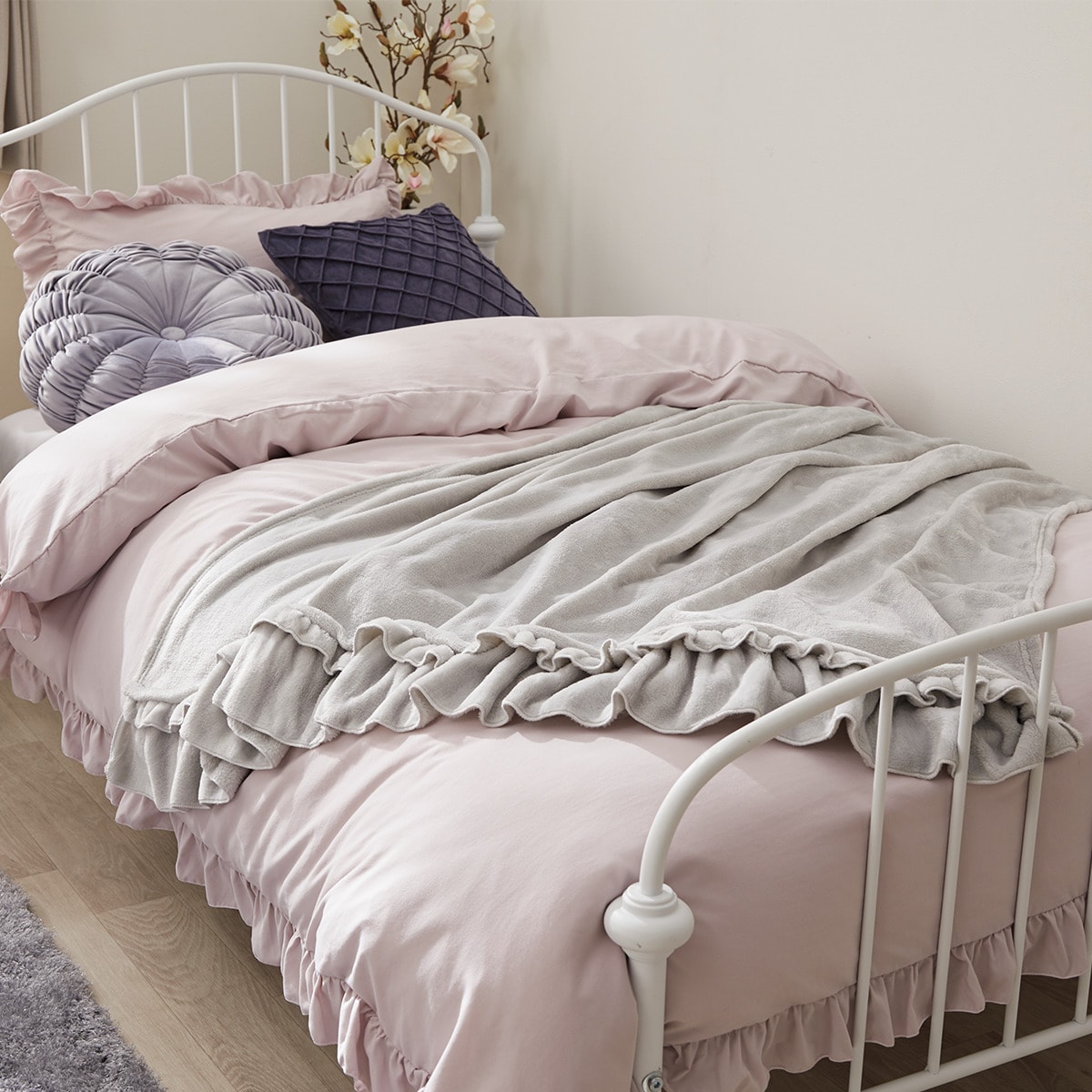 デコホーム商品 掛け布団カバー ウォッシュ フリル F1 Ro 通販 ニトリネット 公式 家具 インテリア通販