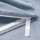 掛け布団カバー ダブル(TCウォッシュBL ST23-7 D) 3枚目画像