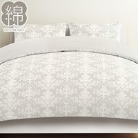 【デコホーム商品】掛け布団カバー　シングル（ダマスク ST22 GY S）