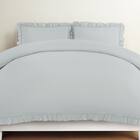 掛け布団カバー セミダブル(ウォッシュ フリル F6 GR SD) 1枚目画像