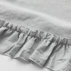 掛け布団カバー セミダブル(ウォッシュ フリル F6 GR SD) 4枚目画像