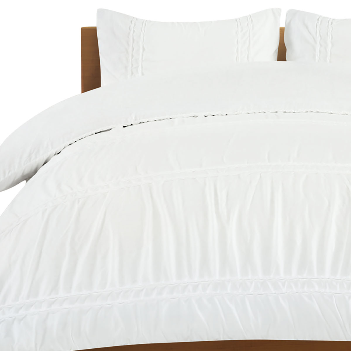 掛け布団カバー(ギャザーST2314 WH D) | ニトリネット【公式