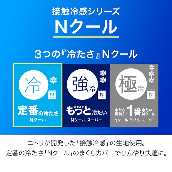 のびてピタッとフィットする枕カバー(Nクール N507 BL) 3枚目画像