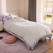 フリル付き毛布 シングル(なめらかタッチ フリル n DH02 S)