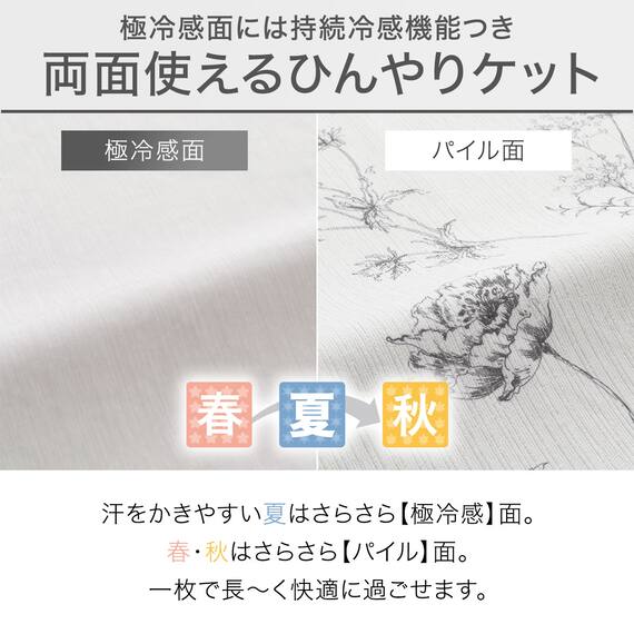 ひんやりケット シングル(NクールWSP S2413 ラインアート) 5枚目画像
