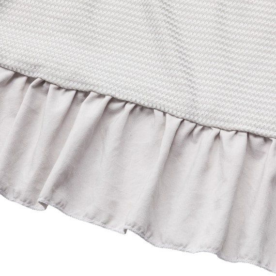 フリル付きタオルケット シングル(S24 GY) 8枚目画像