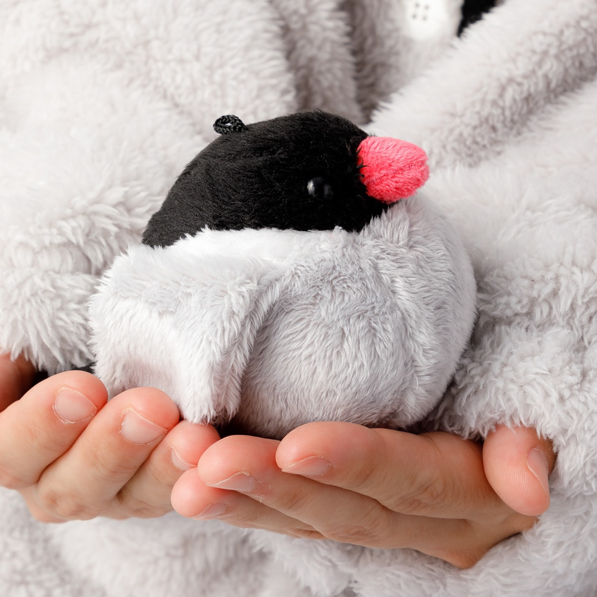 【デコホーム商品】着る毛布(Nウォーム 肩のり文鳥 KM21 105)