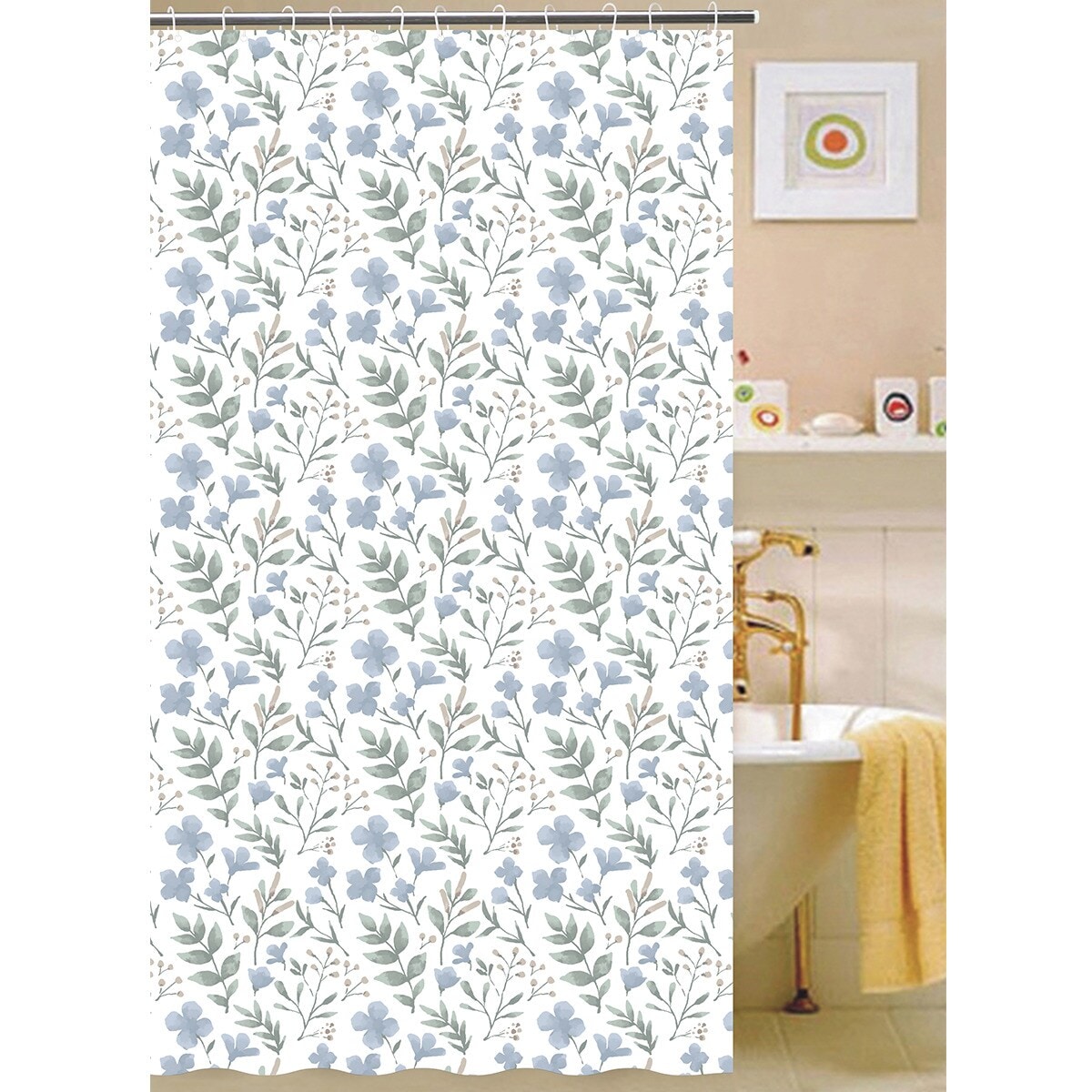 【デコホーム商品】シャワーカーテン（BL 135x180 QE02） ニトリ
