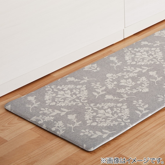 拭けるキッチン用クッションフロアマット(PVC ボーテGY 45X180) 7枚目画像