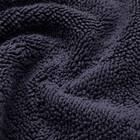 8本撚りパイルで肌触り良く 吸水 タオルバスマット(Dリッチ 30X50 NV) 5枚目画像