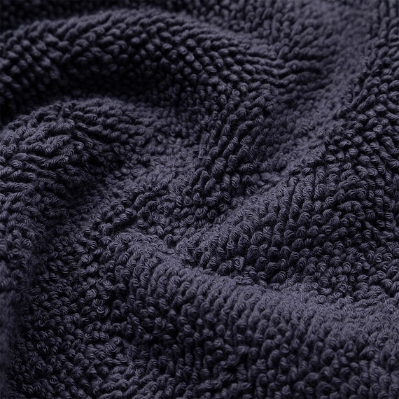 8本撚りパイルで肌触り良く 吸水 タオルバスマット(Dリッチ 30X50 NV) 5枚目画像