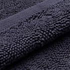 8本撚りパイルで肌触り良く 吸水 タオルバスマット(Dリッチ 30X50 NV) 6枚目画像