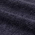 8本撚りパイルで肌触り良く 吸水 タオルバスマット(Dリッチ 30X50 NV) 7枚目画像