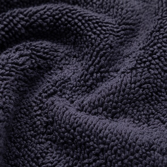 8本撚りパイルで肌触り良く 吸水 タオルバスマット(Dリッチ 45X60 NV) 5枚目画像