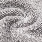 8本撚りパイルで肌触り良く 吸水 タオルバスマット(Dリッチ 45X60 LGY) 5枚目画像