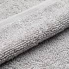 8本撚りパイルで肌触り良く 吸水 タオルバスマット(Dリッチ 45X60 LGY) 6枚目画像