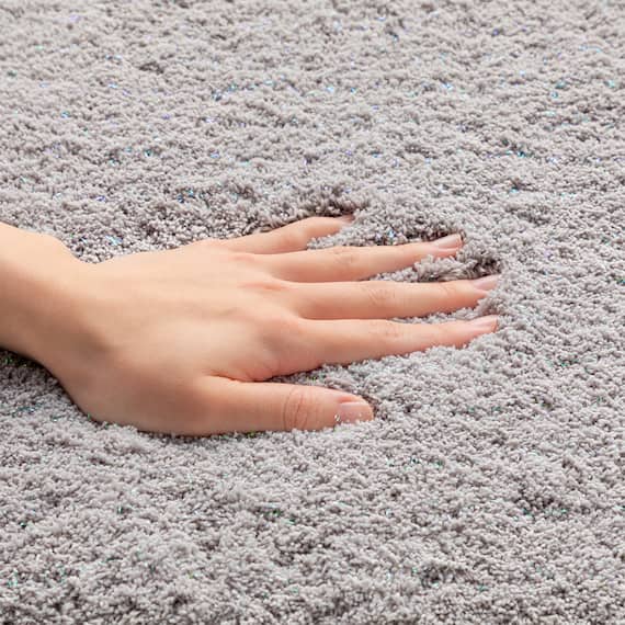 高密度でたっぷり吸水 踏み心地ふかふか バスマット(4560 LGY RJ01) 4枚目画像