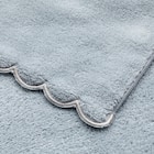 スカラップ刺繍 フェイスタオル(BL SR22) 6枚目画像