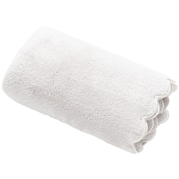 スカラップ刺繍 フェイスタオル(GY SR22) 1枚目画像