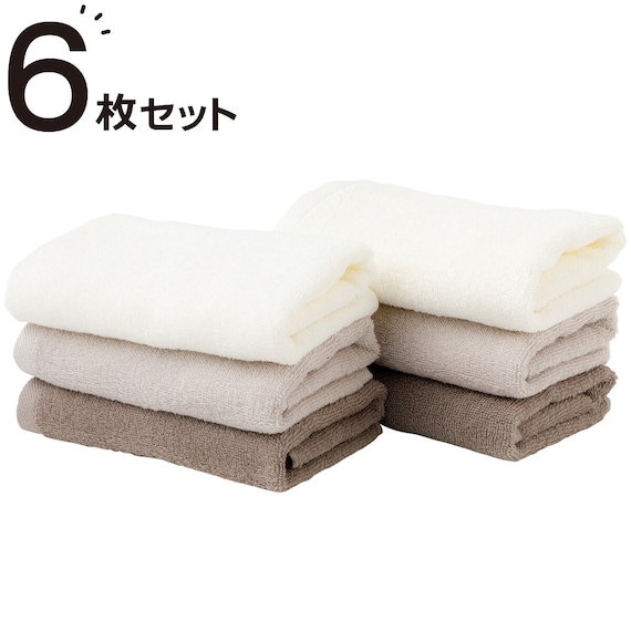 フェイスタオル6Pセット(MO ST23) 1枚目画像