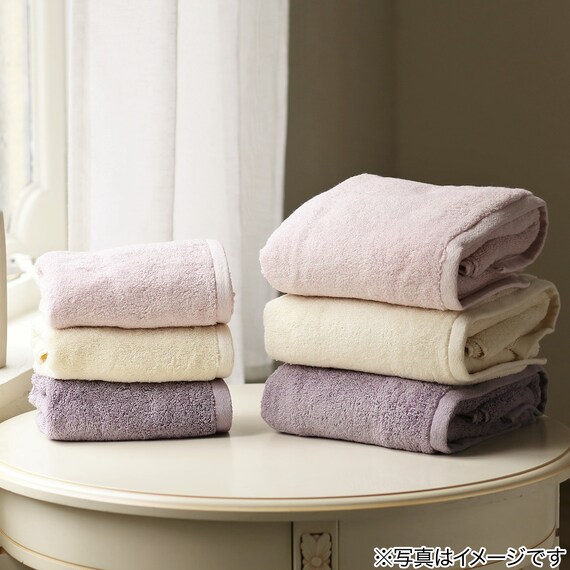 ふわふわな肌触りで たっぷり吸水 スリムバスタオル（Dリッチ2 PU RI23） 2枚目画像