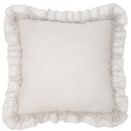 【デコホーム商品】クッションカバー(リネンフリル 45×45cm)