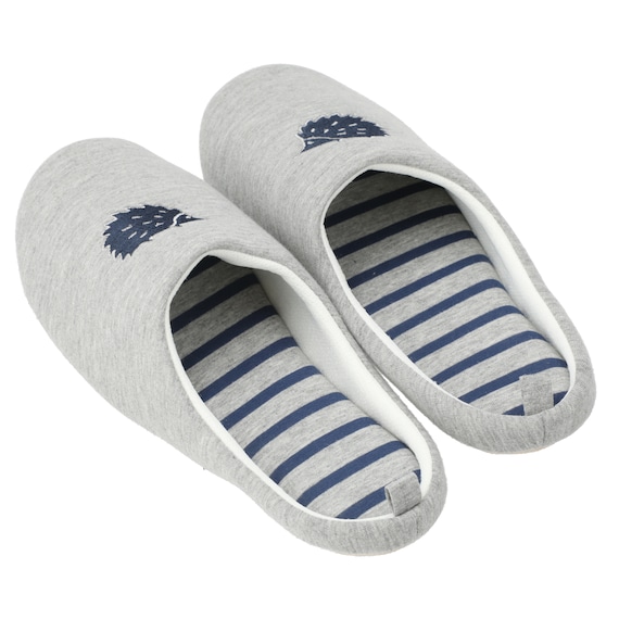 スリッパ(DH ハリネズミ GY L) 2枚目画像