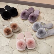 【デコホーム商品】ルームシューズ(ポンポンcSR03 MO M)
