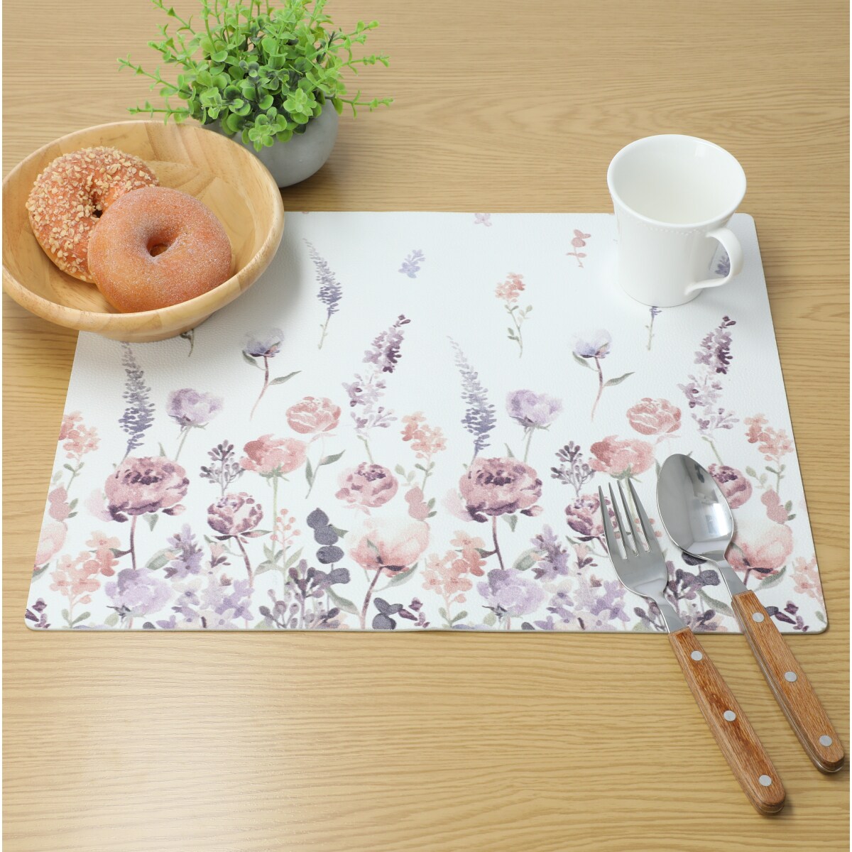 写真付きレビュー】ニトリ PVCランチョンマット(花柄 o-i) の通販商品口コミ情報 RoomClipショッピング