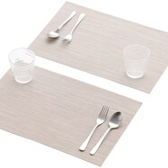 PVCランチョンマット2枚セット(BE 2PCS ZW03)