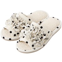 【デコホーム商品】スリッパ М(フリルドット IV cSR19 M)