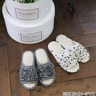 スリッパ М(フリルチェック BK cSR19 M) 2枚目画像