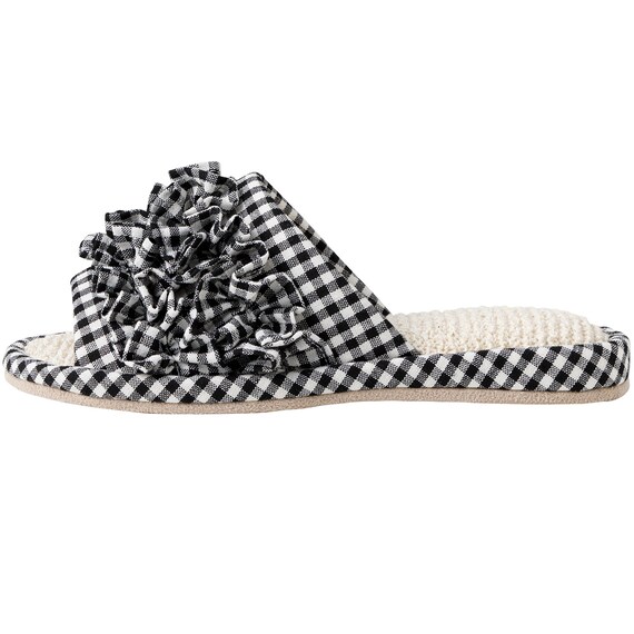 スリッパ М(フリルチェック BK cSR19 M) 5枚目画像