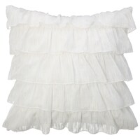 【デコホーム商品】クッションカバー(チュール WH SC022 45×45cm)
