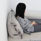 布団収納カバー（クッションカバー フリル GY） 9枚目画像