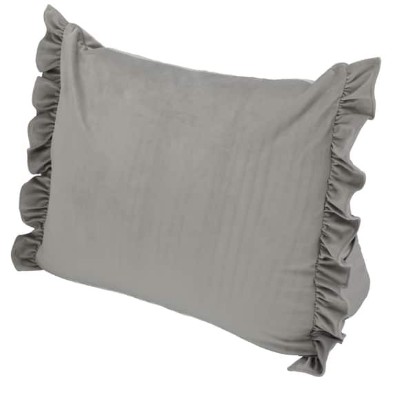 布団収納カバー(クッションカバー フリル GY) 11枚目画像