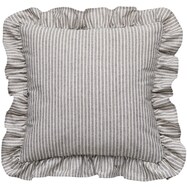【デコホーム商品】クッションカバー(BDフリル GY SC233 45×45cm)