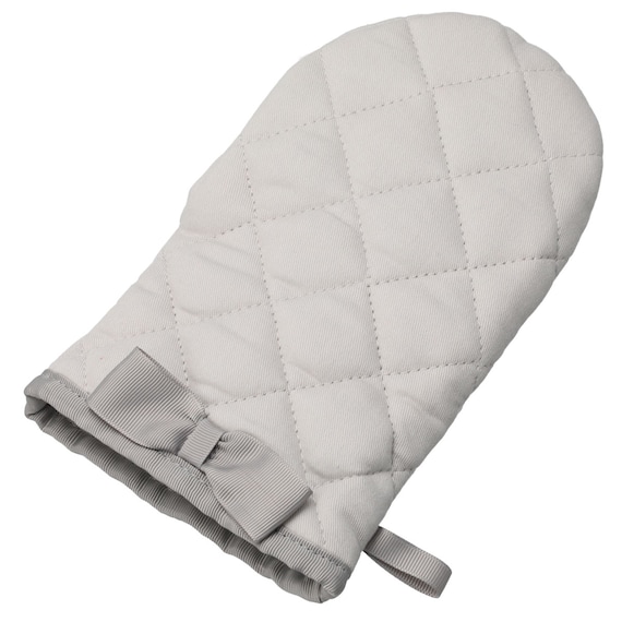 両手に使えるミトン(リボン GY) 1枚目画像