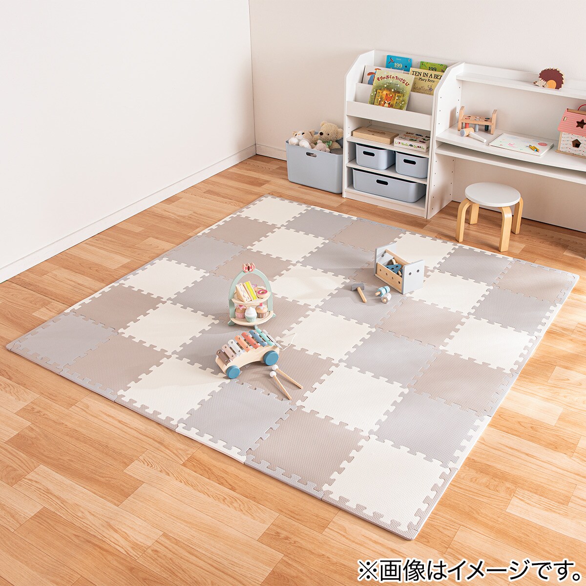 パズルマット 72枚入り フチ付き（PE01-J フチツキ LMO） | ニトリ