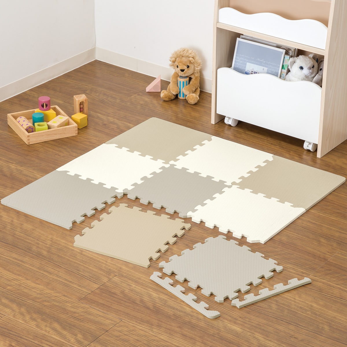 パズルマット 9枚入り フチ付き(PE01-J フチツキ LMO) | ニトリネット【公式】 家具・インテリア通販
