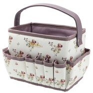 【デコホーム商品】コスメキャリー(IB-i-W花柄)