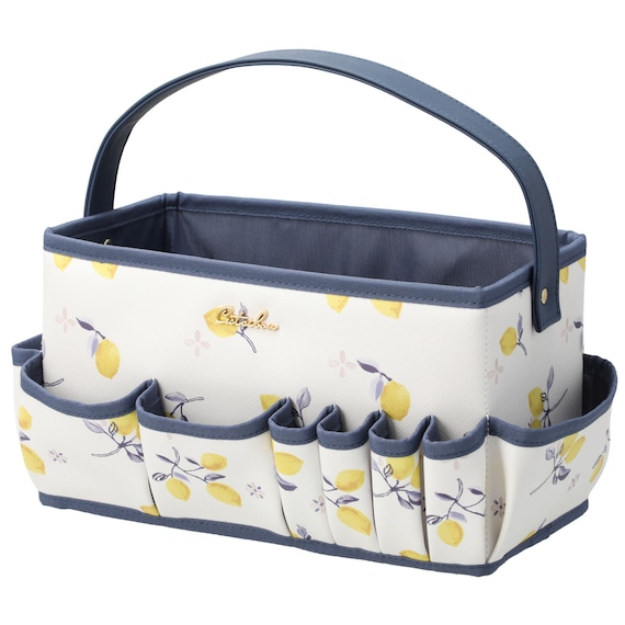 コスメキャリー(レモン柄 L) 1枚目画像