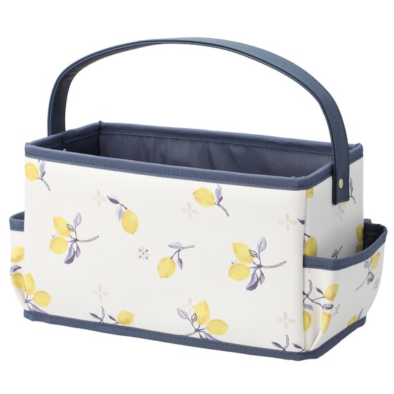 コスメキャリー(レモン柄 L) 2枚目画像